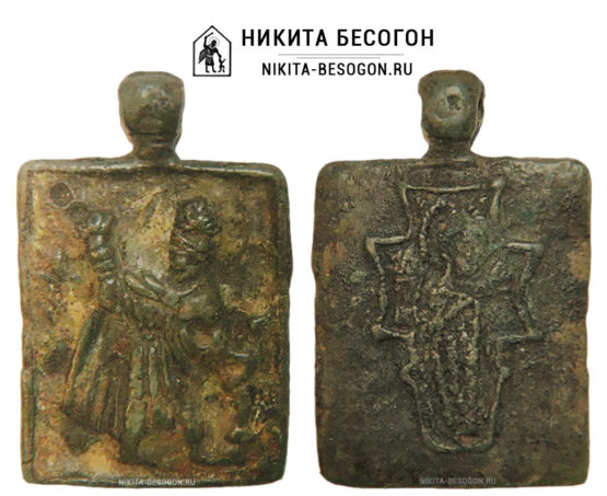 Двухсторонняя икона Никита Бесогон - Богоматерь