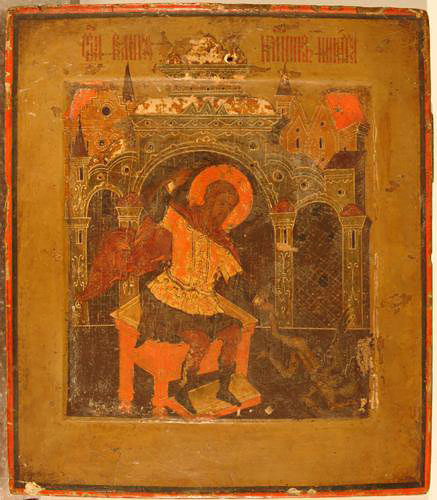 Икона «Св. великомученик Никита, побивающий беса»