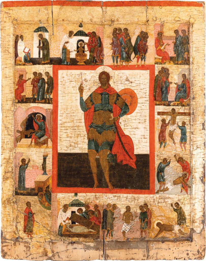 Икона великомученика Никиты Готского на выставке посвящённой Никите Бесогону